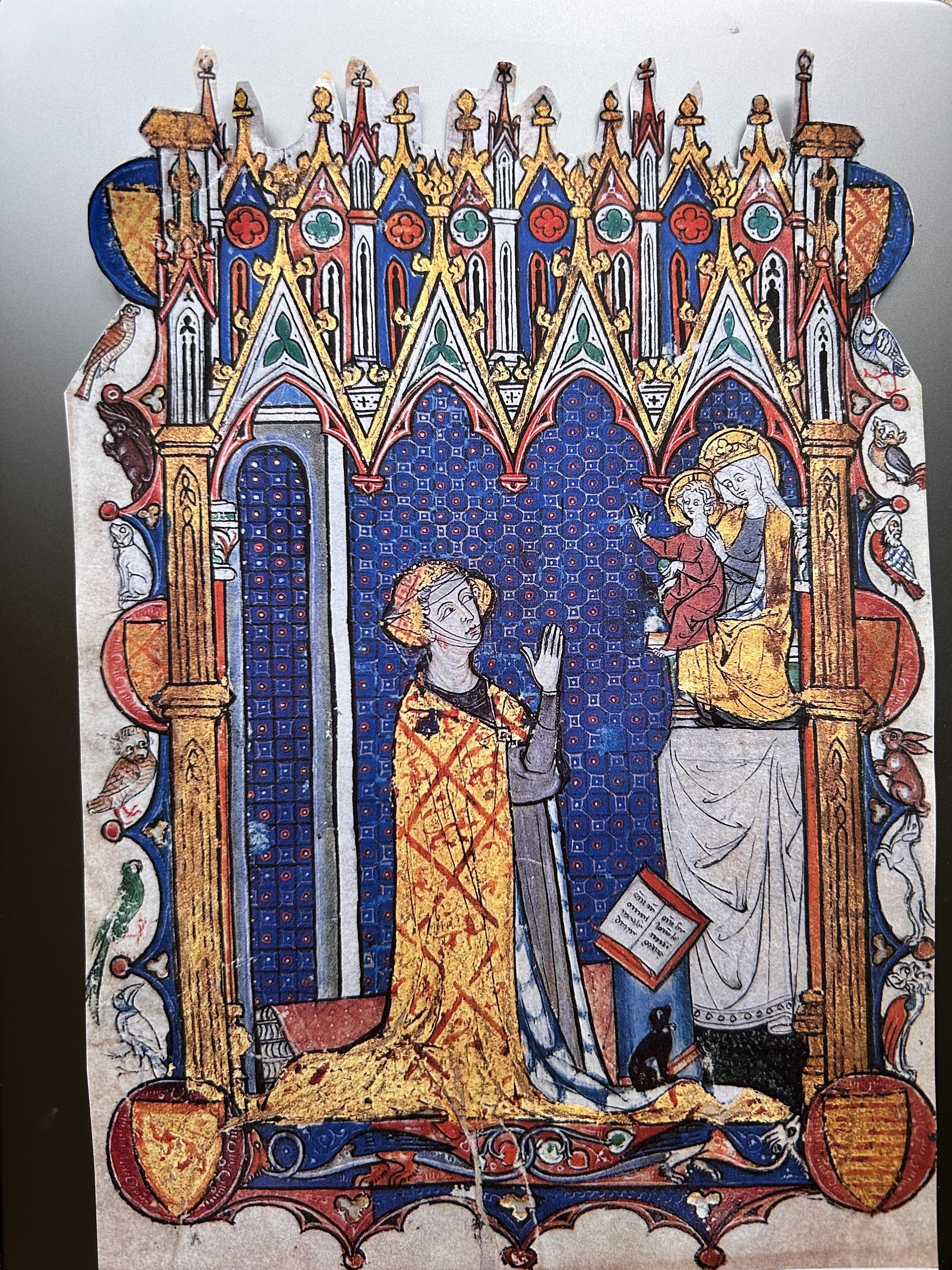 Illuminated Gothic Church from a manuscript
